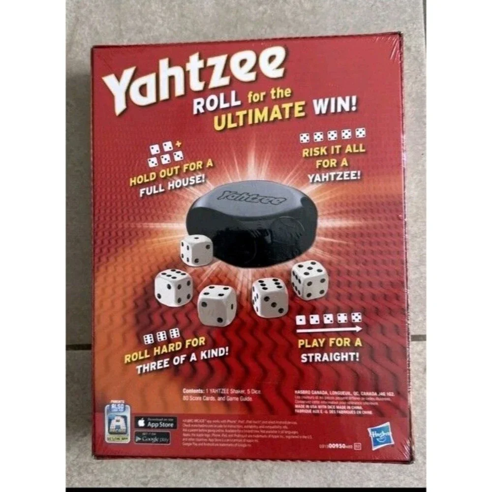 Hasbro Gaming Yahtzee Classic Dice Game Family Fun for Kids and Adults Ages 8+